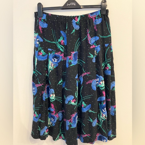 Vintage 90s Tami Floral Lightweight Midi Skirt Size Medium - Picture 3 of 5